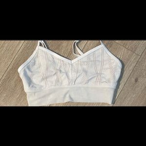 Alo white bra